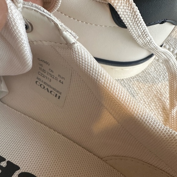 Coach Men's G4950 Low Top Sneaker Chalk/Navy Shoes Size 10.5 NEW ,NO TAG ,NO BOX - Picture 2 of 7